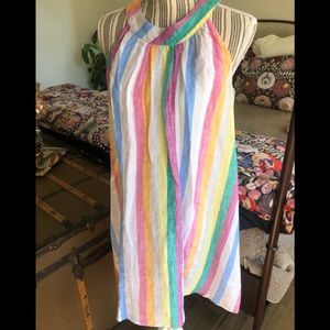 🆕 C&C California dress-  linen 🌈 NWT